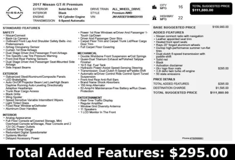 Another view of 2017 Nissan GT-R Premium for sale in Duluth, GA at Autoplex Atlanta