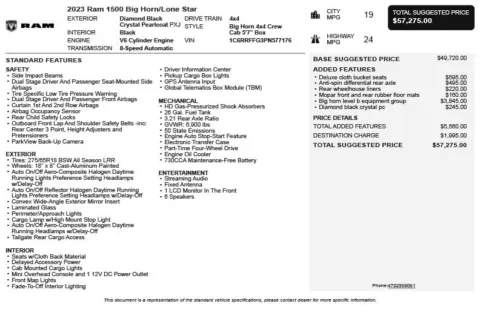 Another view of 2023 Ram 1500 Big Horn/Lone Star for sale in Duluth, GA at Autoplex Atlanta