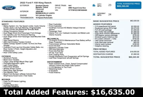 Another view of 2022 Ford F-150 King Ranch for sale in Duluth, GA at Autoplex Atlanta