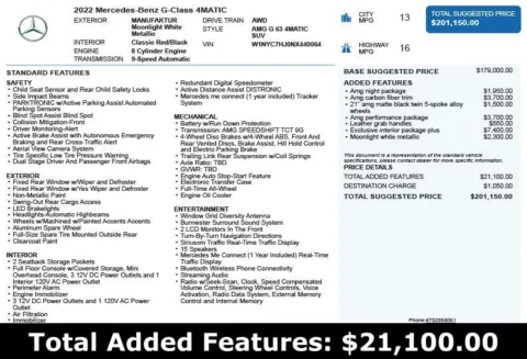 Another view of 2022 Mercedes-Benz G-Class G 63 AMG for sale in Duluth, GA at Autoplex Atlanta