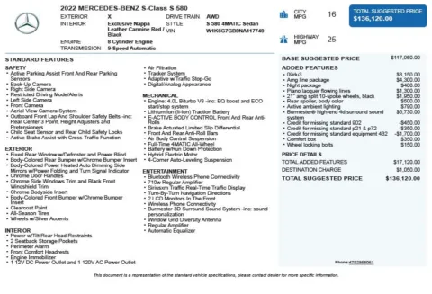 Another view of 2022 Mercedes-Benz S-Class S 580 for sale in Duluth, GA at Autoplex Atlanta