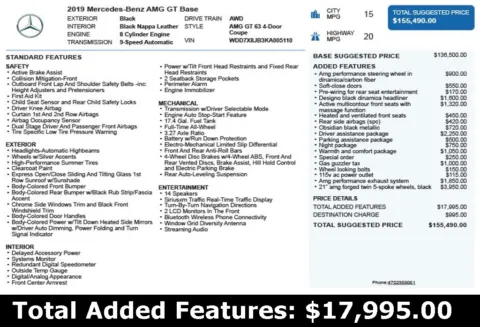 Another view of 2019 Mercedes-Benz AMG GT 63 for sale in Duluth, GA at Autoplex Atlanta