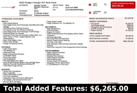 Another view of 2023 Dodge Charger R/T Scat Pack for sale in Duluth, GA at Autoplex Atlanta