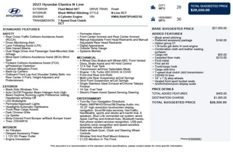 Another view of 2023 Hyundai Elantra N Line for sale in Duluth, GA at Autoplex Atlanta