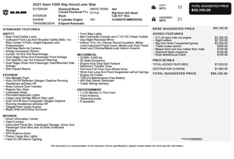 Another view of 2021 Ram 1500 Big Horn/Lone Star for sale in Duluth, GA at Autoplex Atlanta