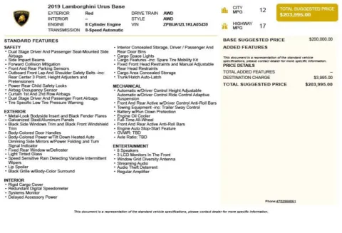 Another view of 2019 Lamborghini Urus for sale in Duluth, GA at Autoplex Atlanta