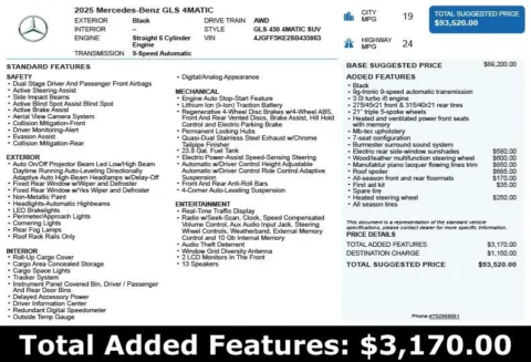 Another view of 2025 Mercedes-Benz GLS 450 for sale in Duluth, GA at Autoplex Atlanta