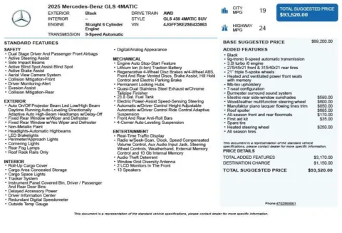 Another view of 2025 Mercedes-Benz GLS 450 for sale in Duluth, GA at Autoplex Atlanta