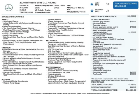 Another view of 2020 Mercedes-Benz GLC 43 AMG for sale in Duluth, GA at Autoplex Atlanta