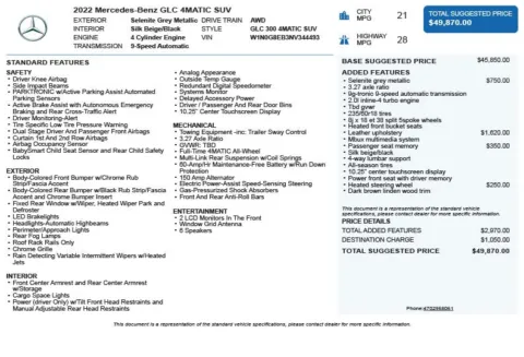 Another view of 2022 Mercedes-Benz GLC 300 for sale in Duluth, GA at Autoplex Atlanta