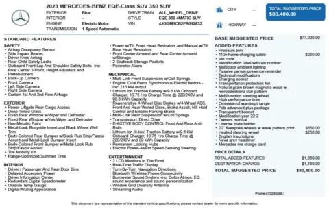 Another view of 2023 Mercedes-Benz EQE 350 SUV for sale in Duluth, GA at Autoplex Atlanta