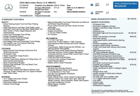 Another view of 2020 Mercedes-Benz CLS 53 AMG for sale in Duluth, GA at Autoplex Atlanta