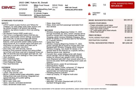 Another view of 2023 GMC Yukon XL Denali for sale in Duluth, GA at Autoplex Atlanta