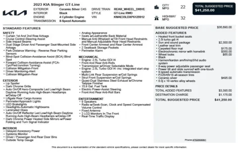 Another view of 2023 Kia Stinger GT-Line for sale in Duluth, GA at Autoplex Atlanta