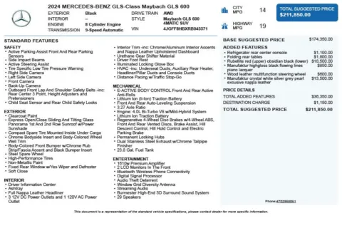 Another view of 2024 Mercedes-Benz GLS Maybach GLS 600 for sale in Duluth, GA at Autoplex Atlanta