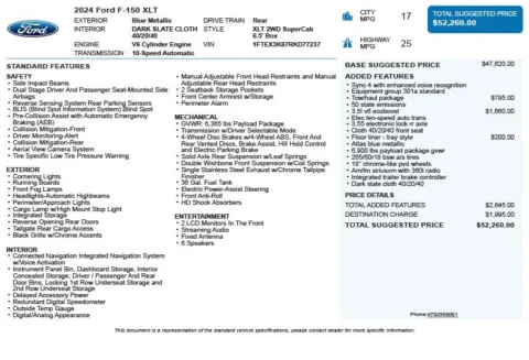 Another view of 2024 Ford F-150 XLT for sale in Duluth, GA at Autoplex Atlanta