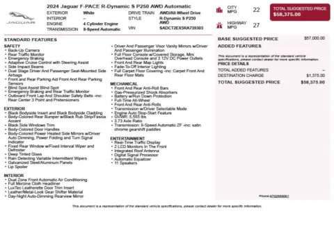 Another view of 2024 Jaguar F-PACE P250 R-Dynamic S for sale in Duluth, GA at Autoplex Atlanta