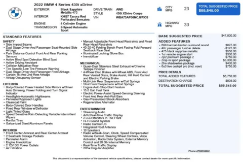 Another view of 2022 BMW 4 Series 430i xDrive for sale in Duluth, GA at Autoplex Atlanta