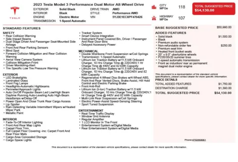 Another view of 2023 Tesla Model 3 Performance for sale in Duluth, GA at Autoplex Atlanta