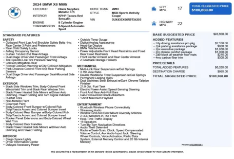 Another view of 2024 BMW X6 M60i for sale in Duluth, GA at Autoplex Atlanta