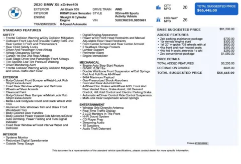 Another view of 2020 BMW X5 xDrive40i for sale in Duluth, GA at Autoplex Atlanta