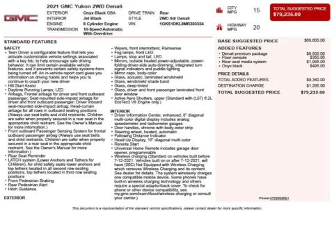 Another view of 2021 GMC Yukon Denali for sale in Duluth, GA at Autoplex Atlanta