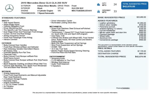 Another view of 2019 Mercedes-Benz GLA 250 for sale in Duluth, GA at Autoplex Atlanta