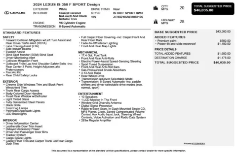 Another view of 2024 Lexus IS 350 F SPORT Design for sale in Duluth, GA at Autoplex Atlanta