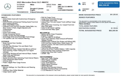 Another view of 2023 Mercedes-Benz GLE 53 AMG for sale in Duluth, GA at Autoplex Atlanta