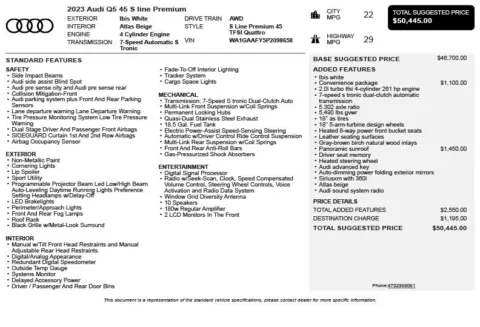 Another view of 2023 Audi Q5 45 S line Premium for sale in Duluth, GA at Autoplex Atlanta