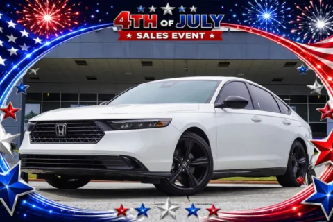 White 2024 Honda Accord Hybrid Sport-L for sale in Duluth, GA