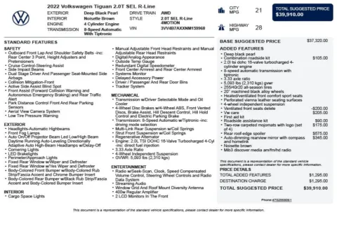 Another view of 2022 Volkswagen Tiguan 2.0T SEL R-Line for sale in Duluth, GA at Autoplex Atlanta