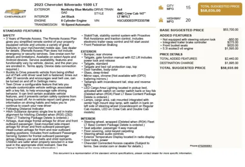 Another view of 2023 Chevrolet Silverado 1500 LT for sale in Duluth, GA at Autoplex Atlanta