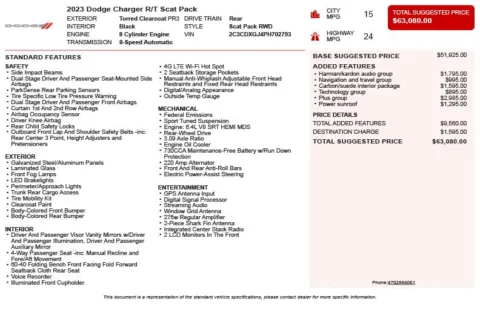 Another view of 2023 Dodge Charger R/T Scat Pack for sale in Duluth, GA at Autoplex Atlanta