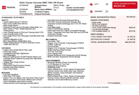Another view of 2024 Toyota Tacoma TRD Off-Road for sale in Duluth, GA at Autoplex Atlanta