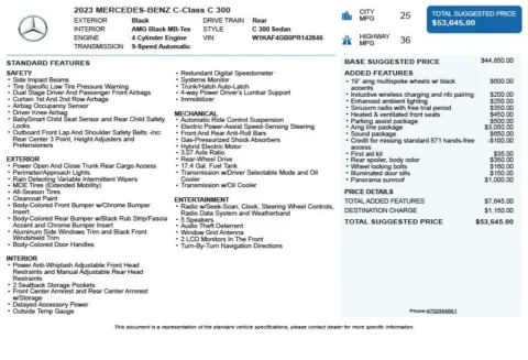 Another view of 2023 Mercedes-Benz C-Class C 300 for sale in Duluth, GA at Autoplex Atlanta