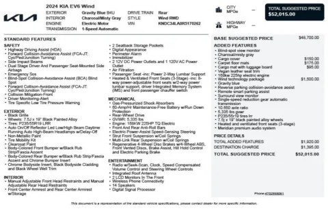 Another view of 2024 Kia EV6 Wind for sale in Duluth, GA at Autoplex Atlanta