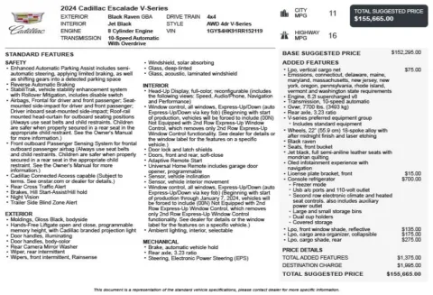 Another view of 2024 Cadillac Escalade V-Series for sale in Duluth, GA at Autoplex Atlanta