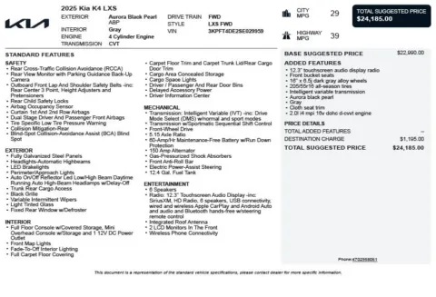 Another view of 2025 Kia K4 LXS for sale in Duluth, GA at Autoplex Atlanta