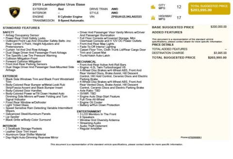 Another view of 2019 Lamborghini Urus for sale in Duluth, GA at Autoplex Atlanta