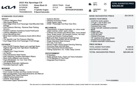 Another view of 2023 Kia Sportage EX for sale in Duluth, GA at Autoplex Atlanta