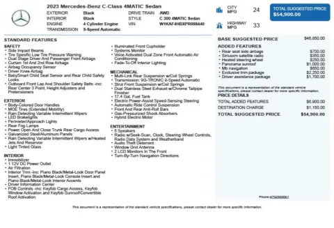 Another view of 2023 Mercedes-Benz C-Class C 300 for sale in Duluth, GA at Autoplex Atlanta