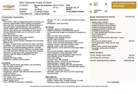 Another view of 2017 Chevrolet Cruze LS for sale in Duluth, GA at Autoplex Atlanta