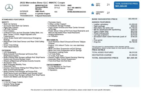 Another view of 2022 Mercedes-Benz GLC 300 Coupe for sale in Duluth, GA at Autoplex Atlanta