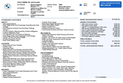 Another view of 2024 BMW X6 xDrive40i for sale in Duluth, GA at Autoplex Atlanta