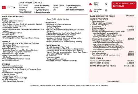 Another view of 2025 Toyota RAV4 LE for sale in Duluth, GA at Autoplex Atlanta