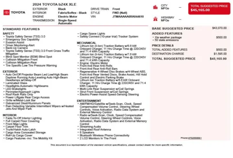 Another view of 2024 Toyota bZ4X XLE for sale in Duluth, GA at Autoplex Atlanta