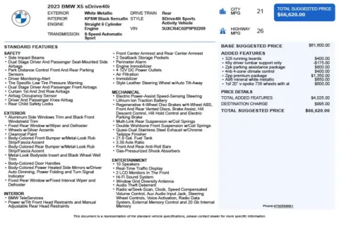 Another view of 2023 BMW X5 sDrive40i for sale in Duluth, GA at Autoplex Atlanta
