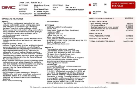 Another view of 2021 GMC Yukon SLT for sale in Duluth, GA at Autoplex Atlanta