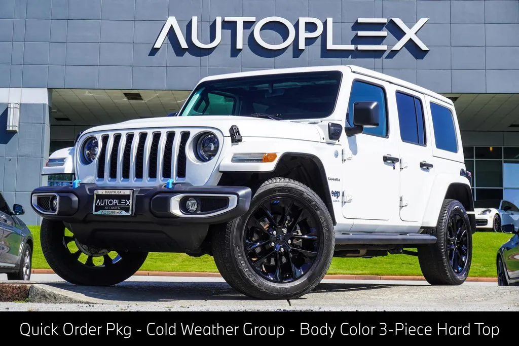 White 2023 Jeep Wrangler Sahara 4xe for sale in Duluth, GA